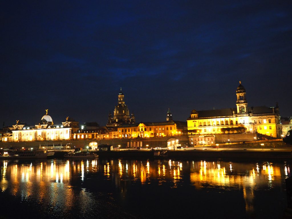Dresden Altstadt in der Nacht