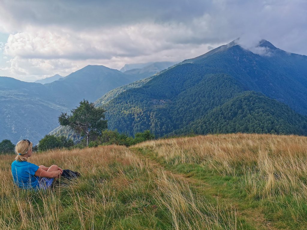 Monte Giove am Lago Maggiore - Blick auf den Monte Faierone