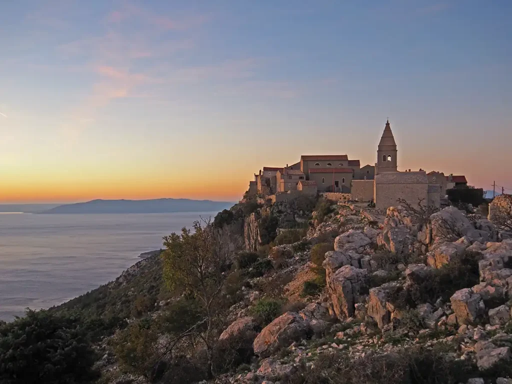 Lubenice auf Cres - Sonnenuntergang