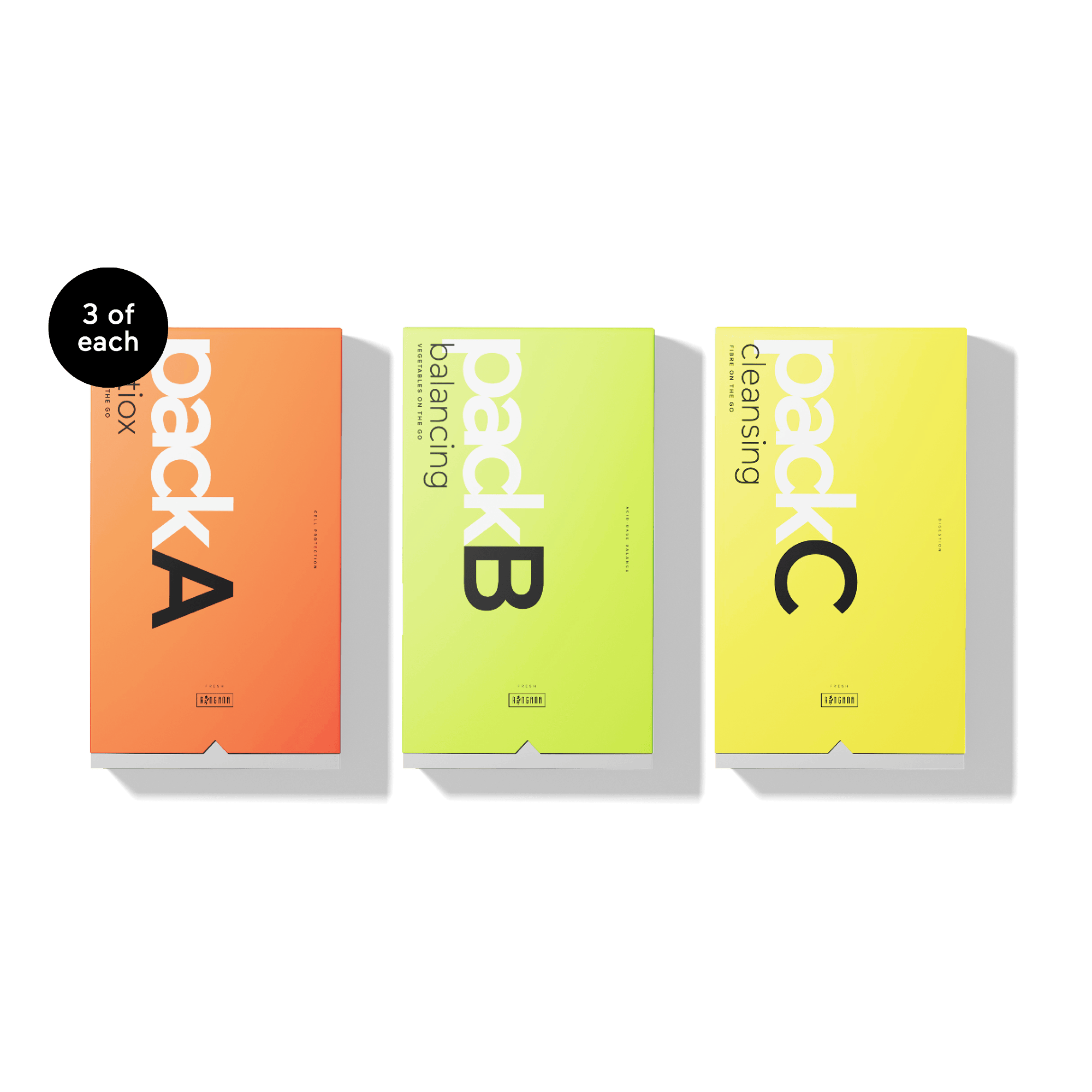 FRESH Packs ABC - Set of 3