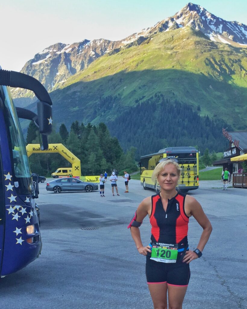 Ina bei einem Lauf
