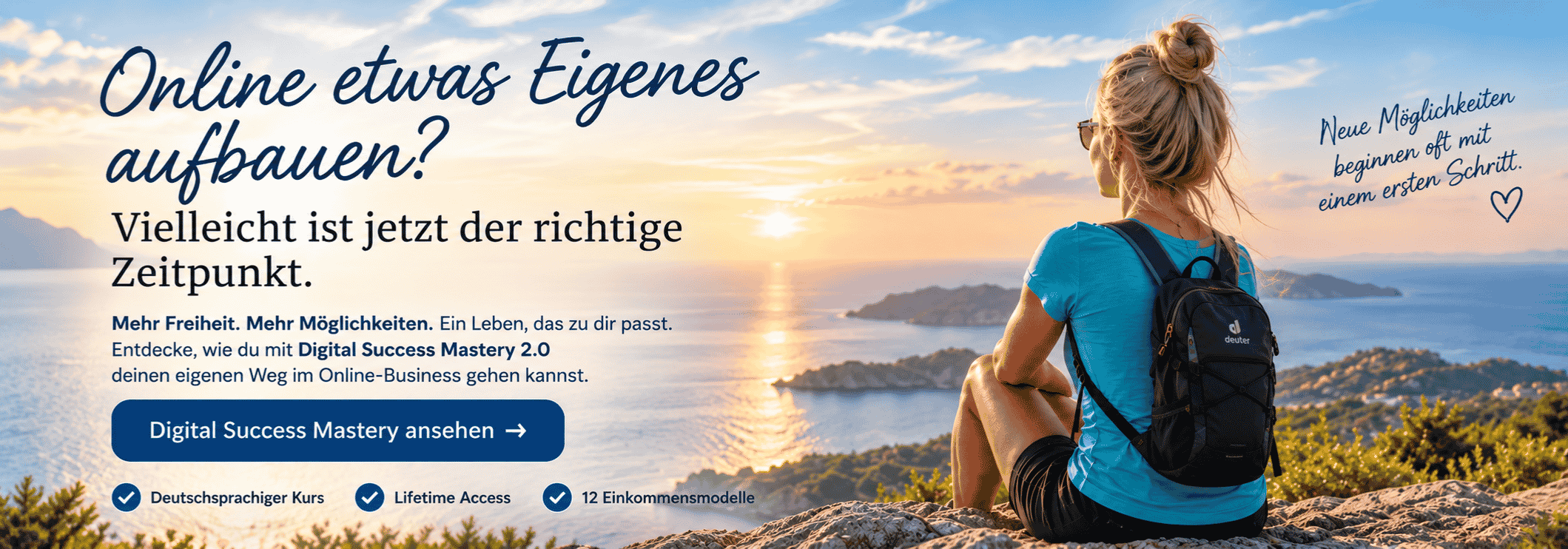 Online etwas Eigenes aufbauen mit Digital Success Mastery