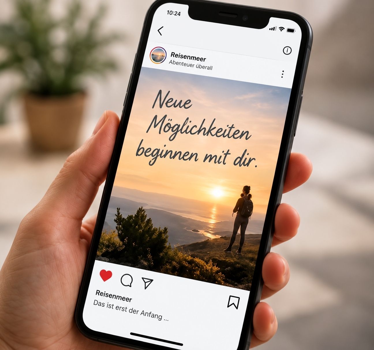 Affiliate Marketing und Social Media mit Smartphone